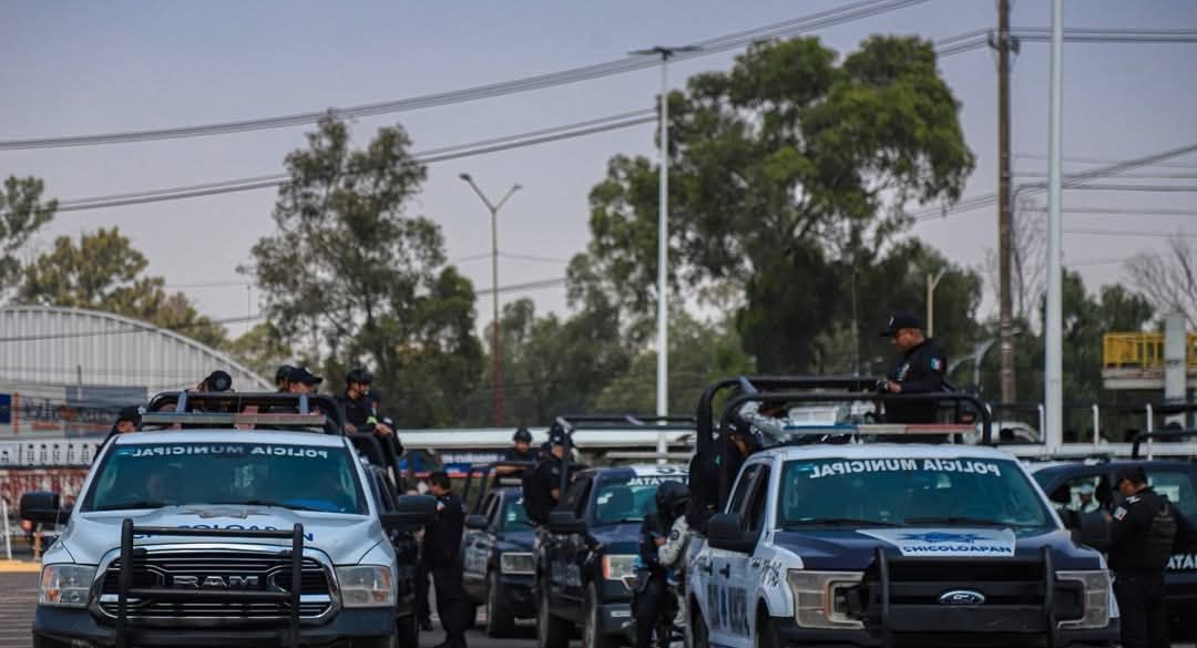 En Chicoloapan la Dirección de Seguridad Ciudadana municipal, en coordinación con policía estatal y guardia nacional; conforman el "Operativo Zona Oriente" 